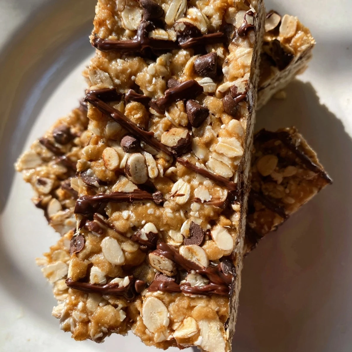 Delicious and wholesome No-Bake Peanut Butter Oat Bars, perfect for healthy snacking anytime.  
