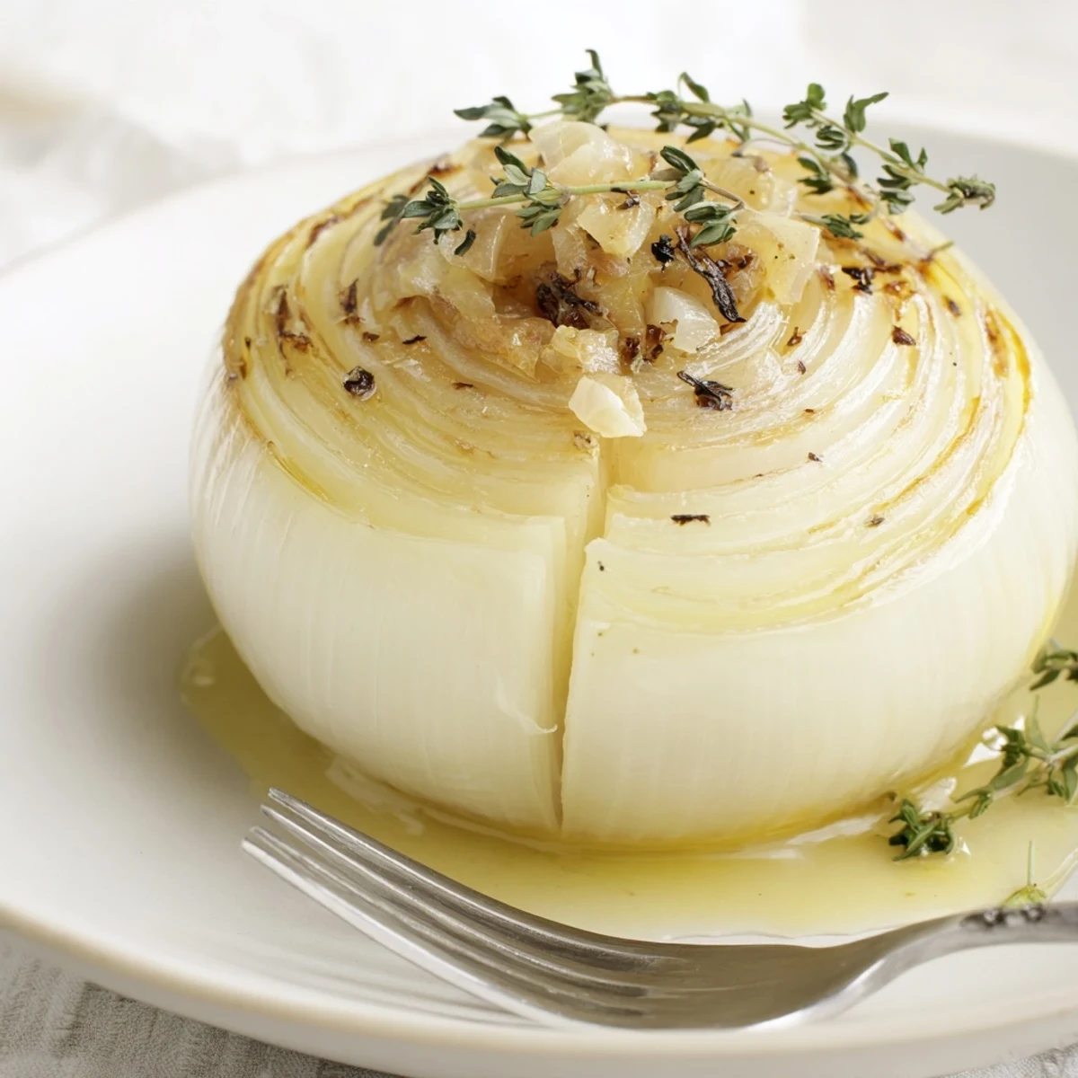 Golden, caramelized Onion Boil served with fresh parsley, a savory American side.