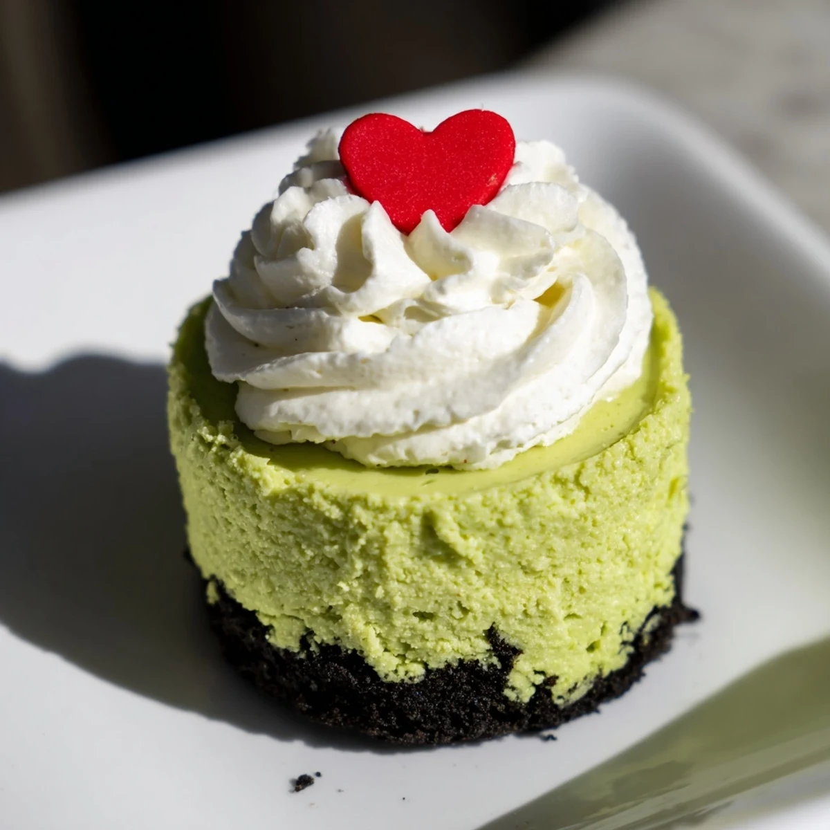 Grinch Mini Cheesecakes