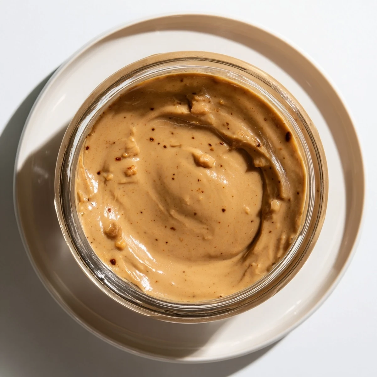 Creamy Quick Christmas Cookie Butter Spread with warm spice aromas, perfect for dipping apple slices.