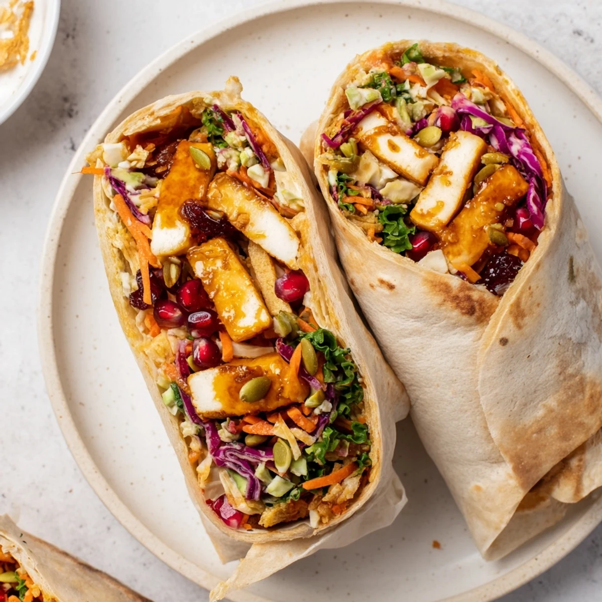Sweet Chili Tofu Crunch Wrap