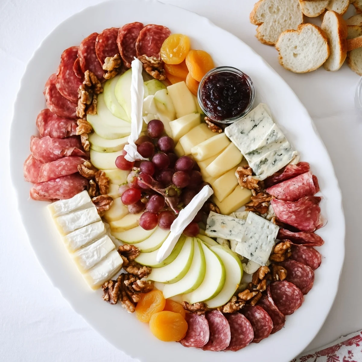 Festive Rugby ball cheese board, showcasing artisanal cheeses, with rosemary garnish, ready for your party.
