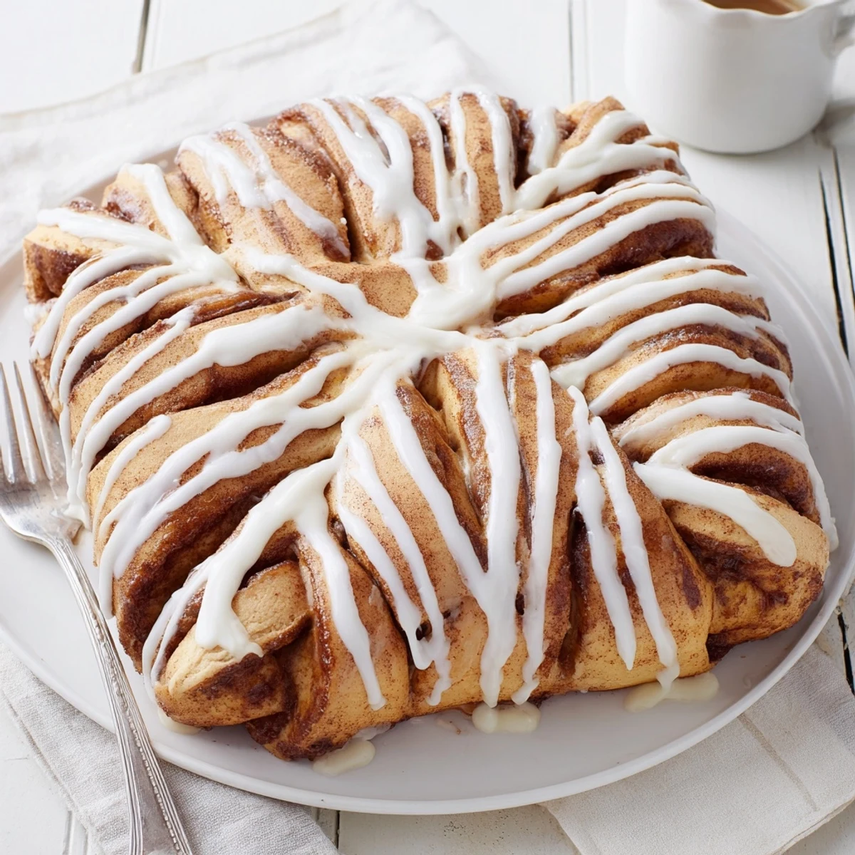 Giant Snowflake Sweet Roll