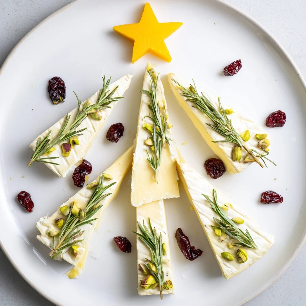 Simple Brie Triangle Cheese Tree