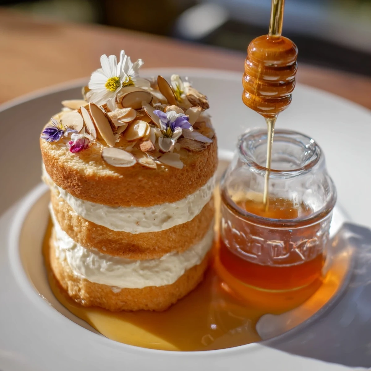 Honey-Drip Layer Cake