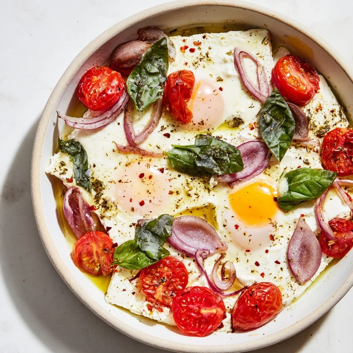 Baked Feta Eggs Delight