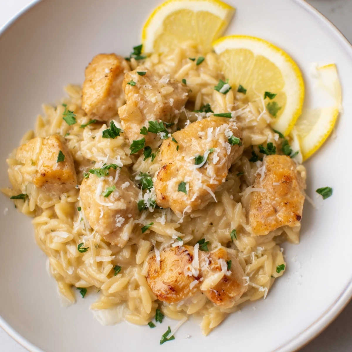 Creamy Lemon Chicken Orzo