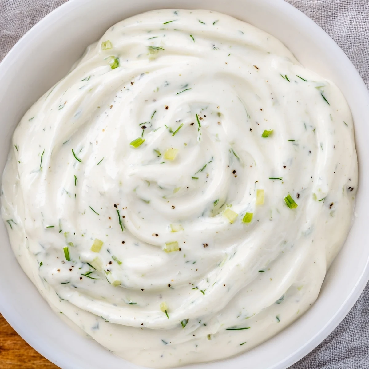 A bowl of creamy Greek Yogurt Ranch Dip, perfect for dipping fresh veggie sticks.
