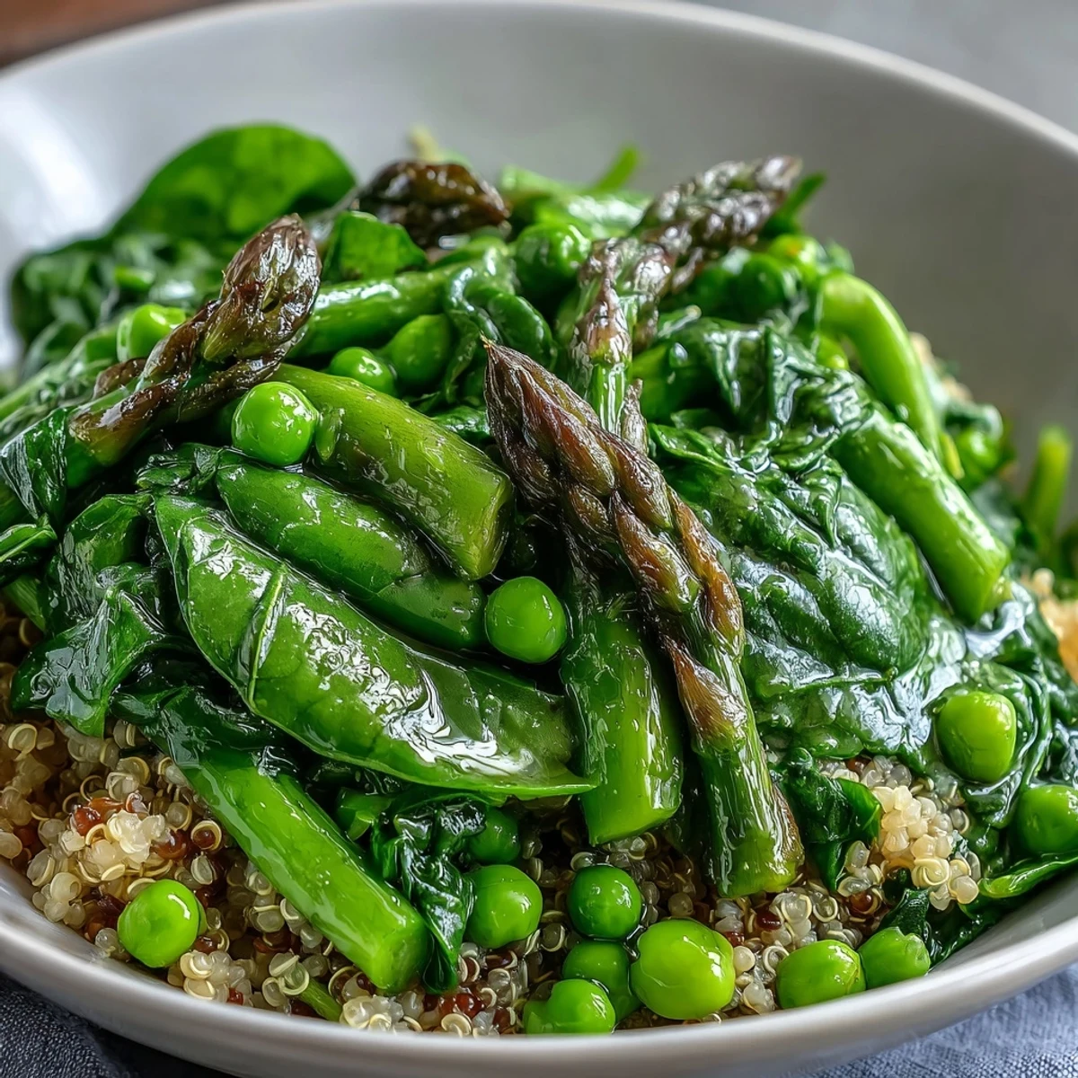 Vibrant Spring Green Bowl garnished with seeds and herbs, a wholesome vegan meal.