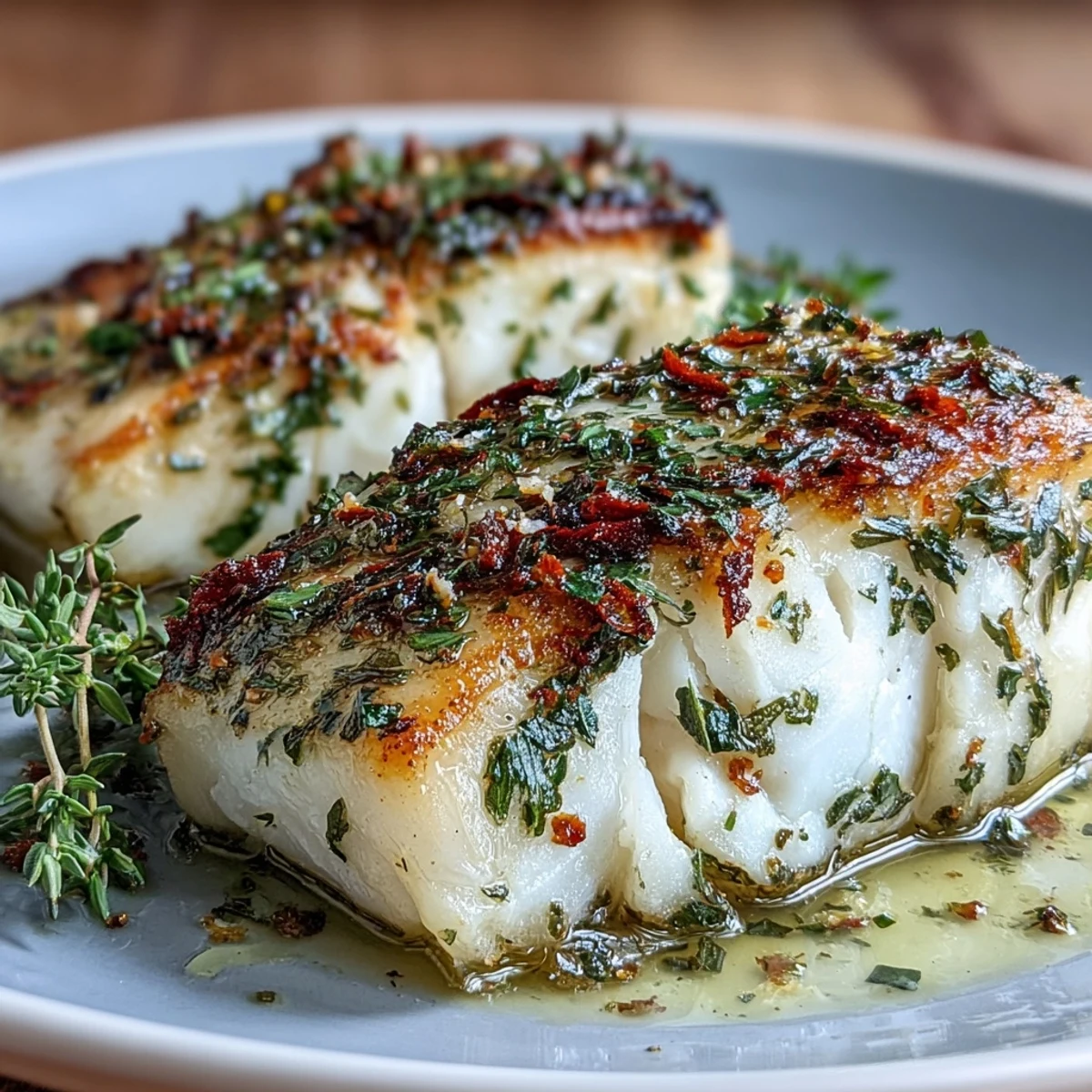 Juicy cherry tomatoes and tender asparagus roasted with flaky lemon herb cod for a colorful Mediterranean-inspired sheet pan dinner.