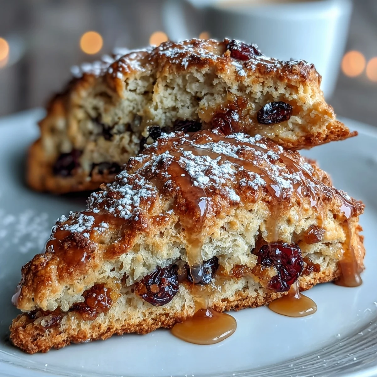 Candied Orange Cranberry Scones