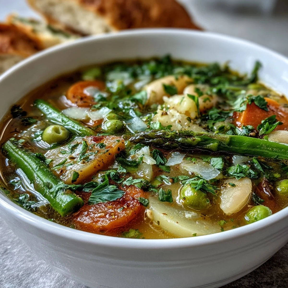 Spring Minestrone with Beans