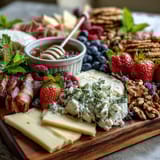 Spring Charcuterie Edible Flowers Fruits