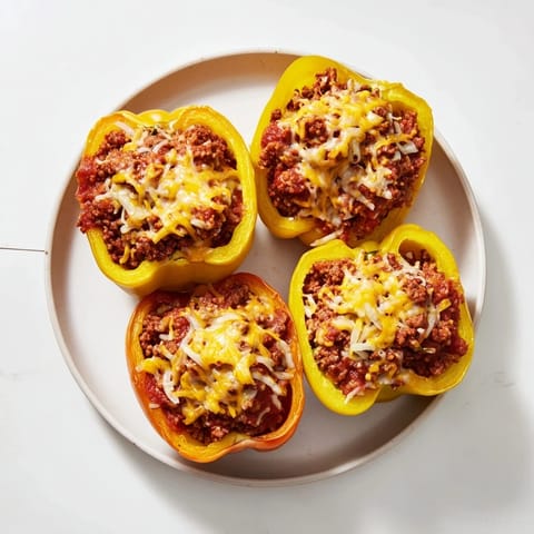 Sloppy Joe Stuffed Peppers