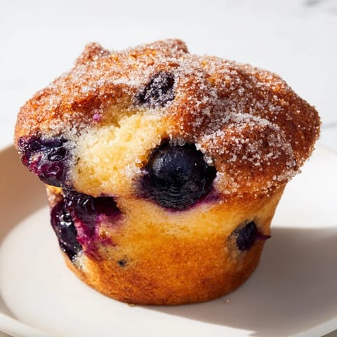 Budget Christmas Blueberry Muffins
