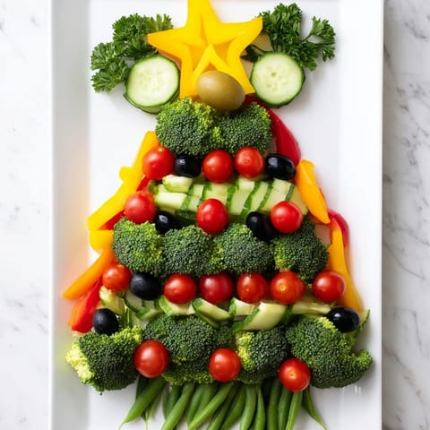 Healthy Christmas Veggie Tree