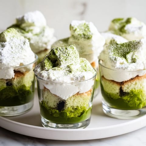 Matcha Mascarpone Tiramisu Cups