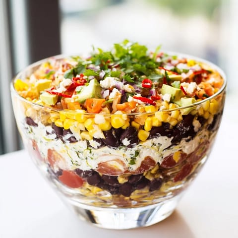 Southwest Sunset Layered Salad