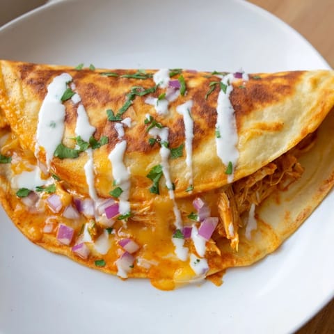 Buffalo Chicken Cheesy Quesadilla #209