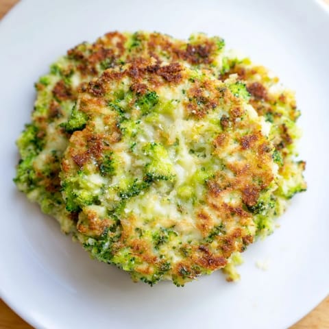 Warm, appetizing image: Cheesy Broccoli Patties, oozing cheese, perfect with a simple creamy dip.