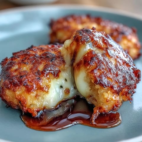 Steam rises from soft and chewy Chīzu Imomochi dumplings, revealing a savory cheese center, perfect for serving as a warm appetizer or Japanese snack.