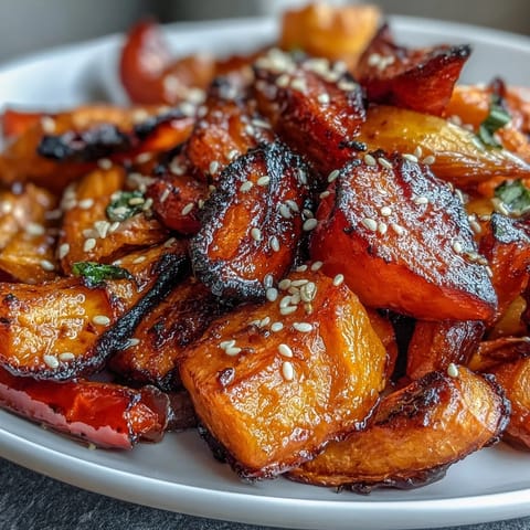 Miso Butter Roasted Vegetables