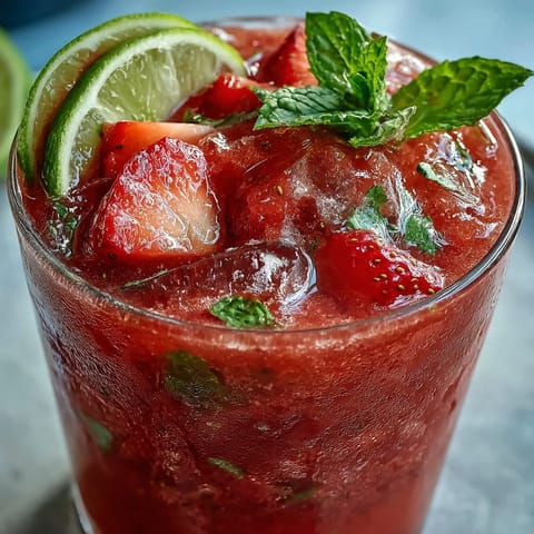 Strawberry Watermelon Daiquiri Mint