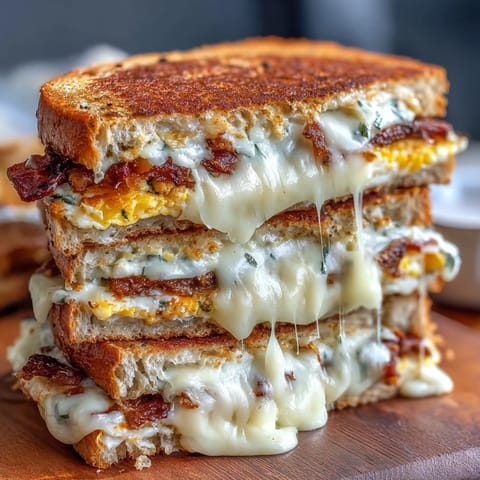 Protein bagels stacked with fluffy scrambled eggs and melted cheese, ideal for quick and healthy breakfasts on busy mornings.