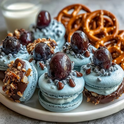Pisces Zodiac Snack Board with Blue Fruits and Treats, a dreamy ocean-inspired platter featuring vibrant blueberries, figs, and whimsical blue sweets.