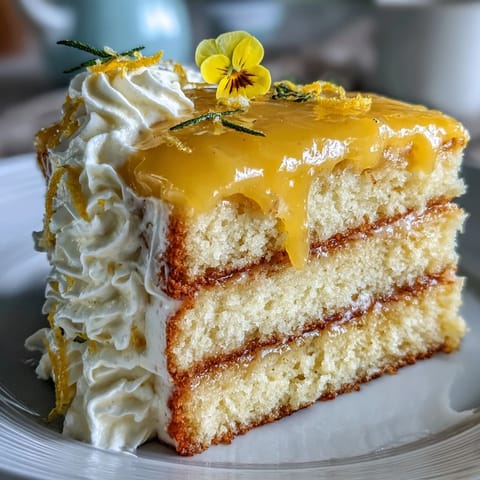 Mother's Day Lemon Curd Cake