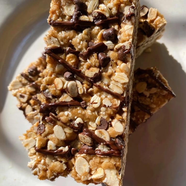 Delicious and wholesome No-Bake Peanut Butter Oat Bars, perfect for healthy snacking anytime.  