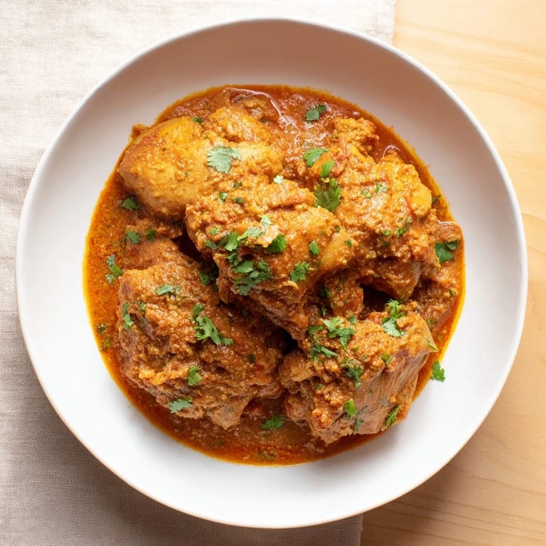 This savory Instant Pot Chicken Tikka Masala features flavorful chicken thighs, enhanced by a dairy-free coconut base.