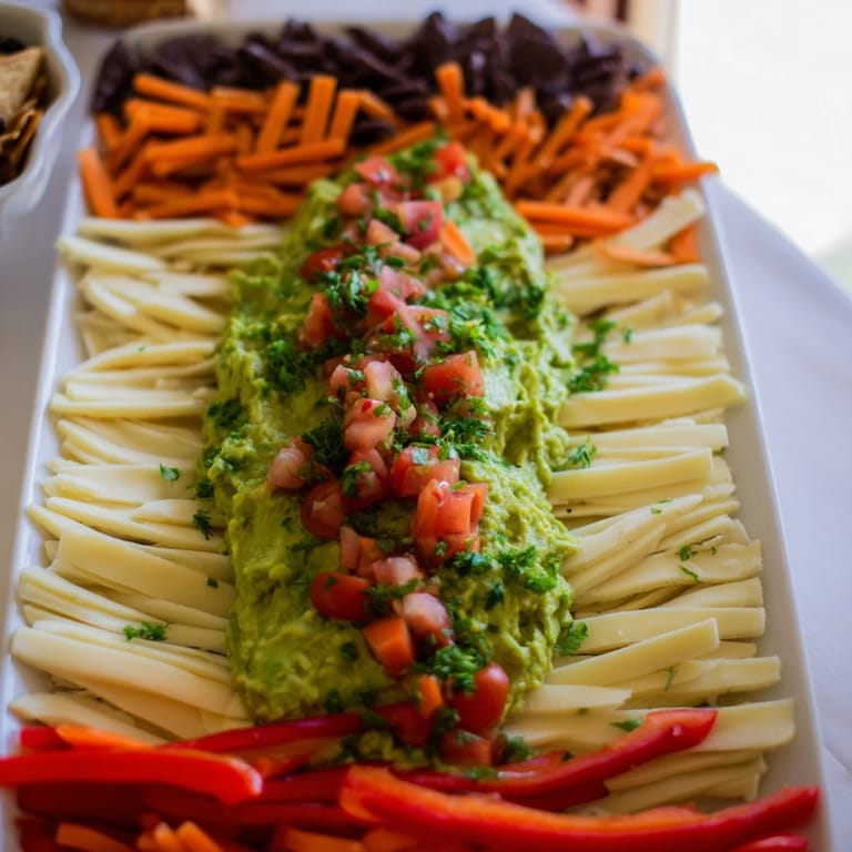Perfect for game night, this football field snack board is a fun and delicious appetizer for everyone.