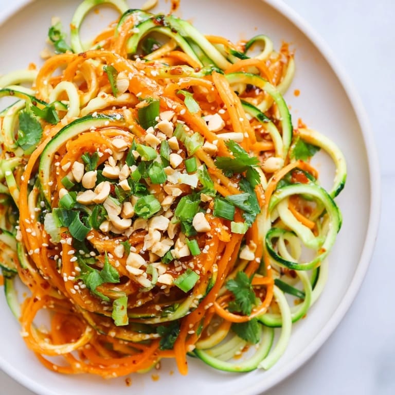 Fresh, crunchy Spicy Cucumber Noodle Bowl; hear the satisfying crunch as you dig into this savory dish.
