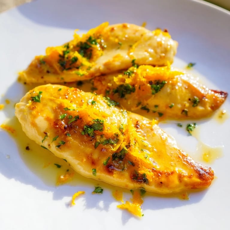 Tender, pan-seared Lemon Pepper Chicken breasts coated in a zesty sauce, paired with a fresh side salad for a quick dinner.