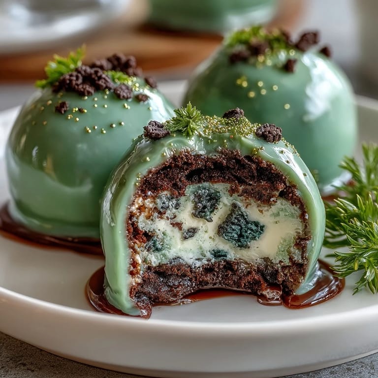 Decadent Oreo and cream cheese truffle balls dipped in green chocolate, ideal for sharing at St. Patrick's Day parties.
