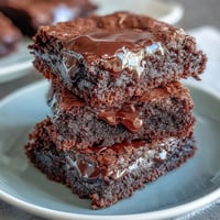 A tray of fudgy brownie mix cookies with glossy chocolate tops, ready to enjoy.